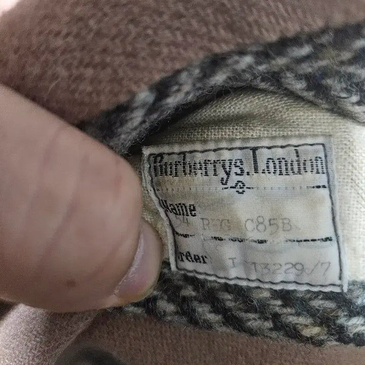 [BUNJANG] Burberry Irish Tweed Herringbone Balmacaan Coat / 버버리 아이리쉬 트위드 헤링본 발마칸 코트 105~110(착샷추가)