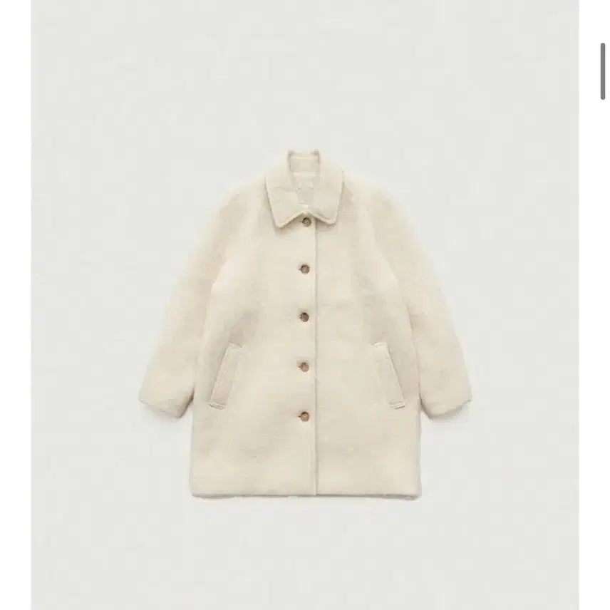 [BUNJANG] The Barnet Snow White Balmacaan Coat / 더바넷 스노우 화이트 발마칸 코트