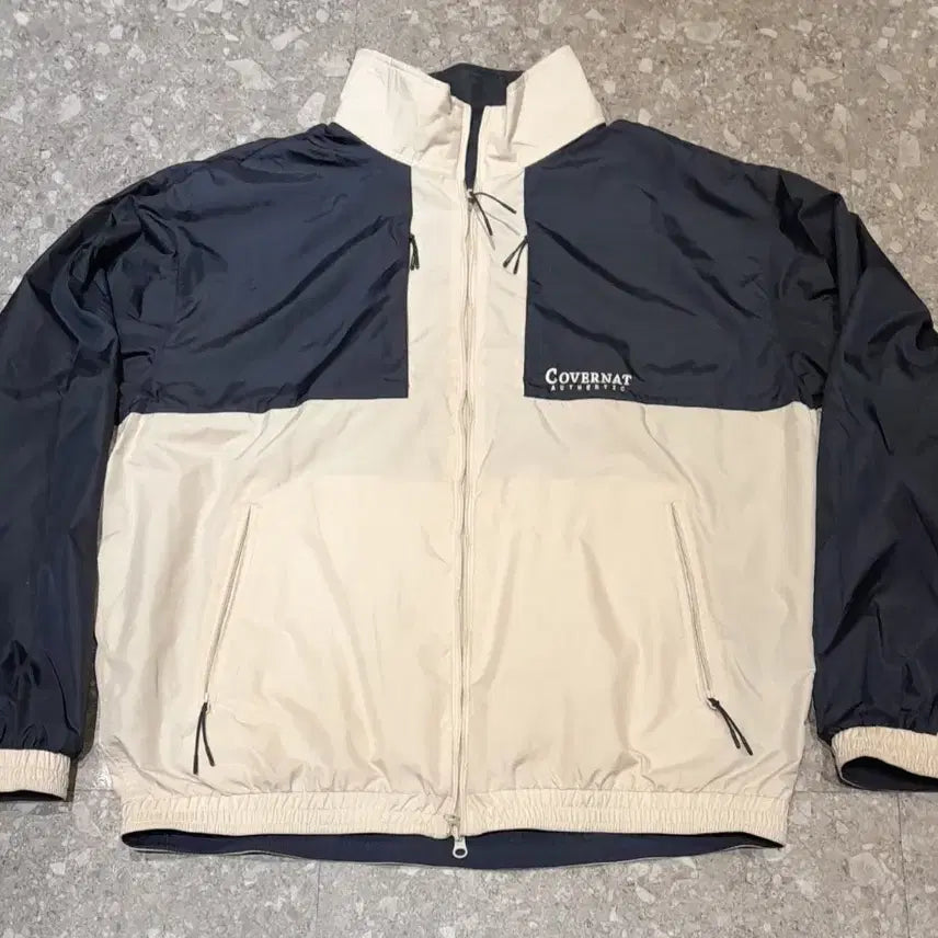 [BUNJANG] Covernat Reversible Training Windbreaker Jacket Navy / 커버낫 리버서블 트레이닝 바람막이 자켓 (네이비)