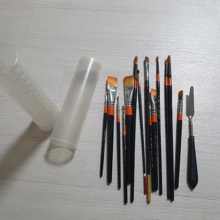 [BUNJANG] HwaHong Brush Set & Palette Knife Set / 화홍 붓 세트 + 나이프 팔레트