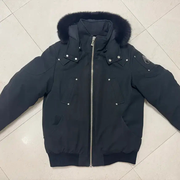 [BUNJANG] Moose Knuckles Ballistic Bomber Jacket Black Fur XL / 22FW 무스너클 발리스틱 블랙퍼 XL