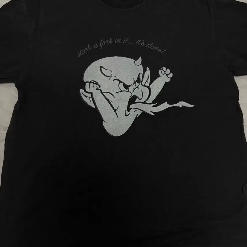 [BUNJANG] POLITEUR Hot Stuff Hard Washed Tee Angry Washed Black / [3] 폴리테루 핫스터프 하드 워시드 티 앵그리 워시드 블랙