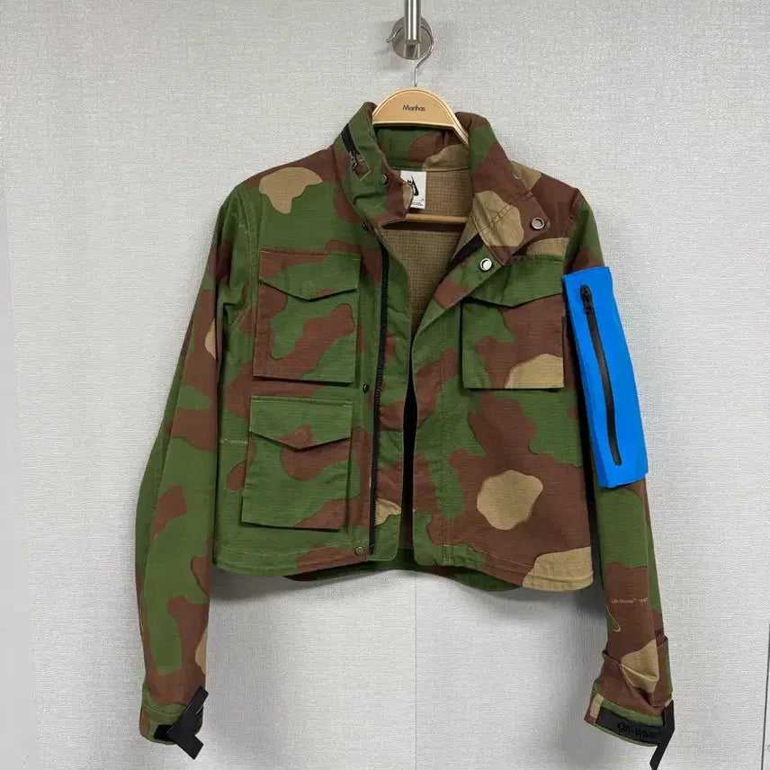 [BUNJANG] Nike Off-White Camo Cotton Jacket / 나이키x오프화이트 카모 코튼 자켓