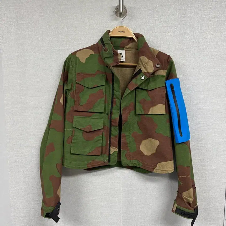 [BUNJANG] Nike Off-White Camo Cotton Jacket / 나이키x오프화이트 카모 코튼 자켓