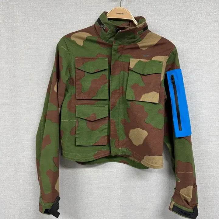 [BUNJANG] Nike Off-White Camo Cotton Jacket / 나이키x오프화이트 카모 코튼 자켓