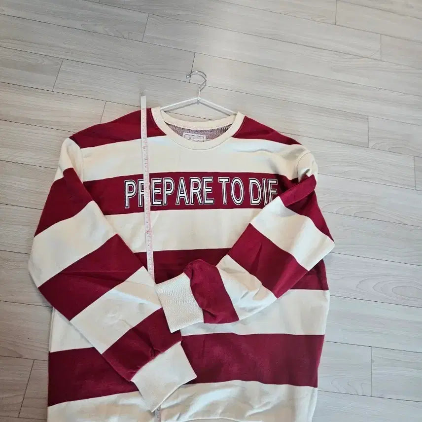 [BUNJANG] Striped Color Block Sweatshirt / 스트라이프 배색 맨투맨 티셔츠