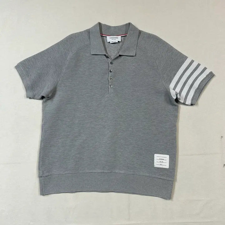 [BUNJANG] Thom Browne Ottoman 4-Bar Saddle Sleeve Polo Shirt / 5) 톰브라운 오토맨 4-바 새들 슬리브 폴로 셔츠