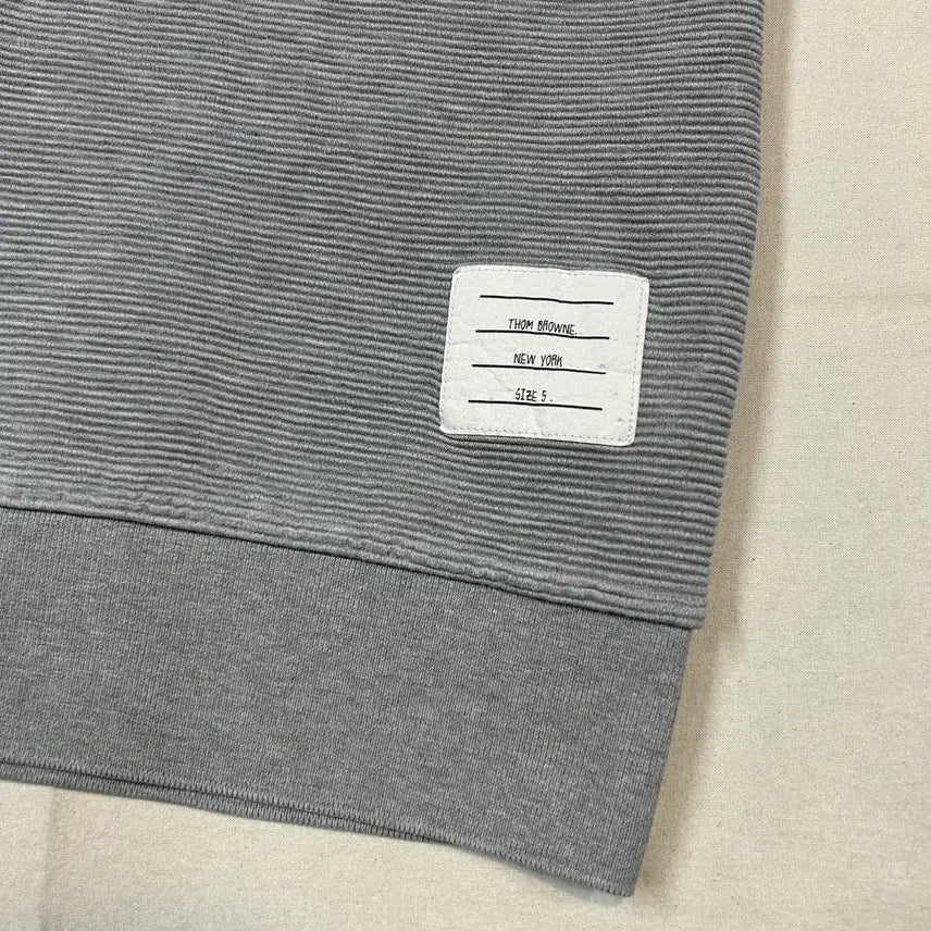 [BUNJANG] Thom Browne Ottoman 4-Bar Saddle Sleeve Polo Shirt / 5) 톰브라운 오토맨 4-바 새들 슬리브 폴로 셔츠