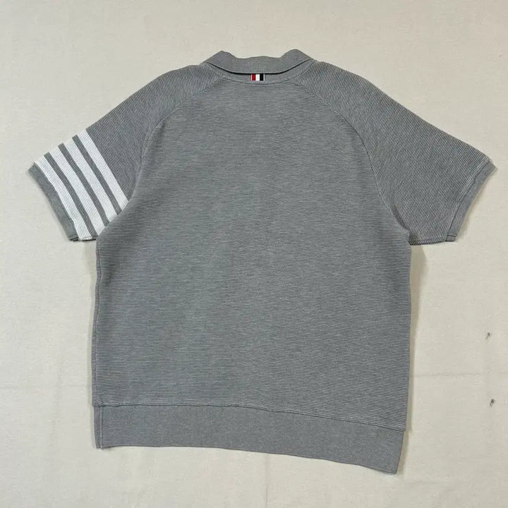 [BUNJANG] Thom Browne Ottoman 4-Bar Saddle Sleeve Polo Shirt / 5) 톰브라운 오토맨 4-바 새들 슬리브 폴로 셔츠