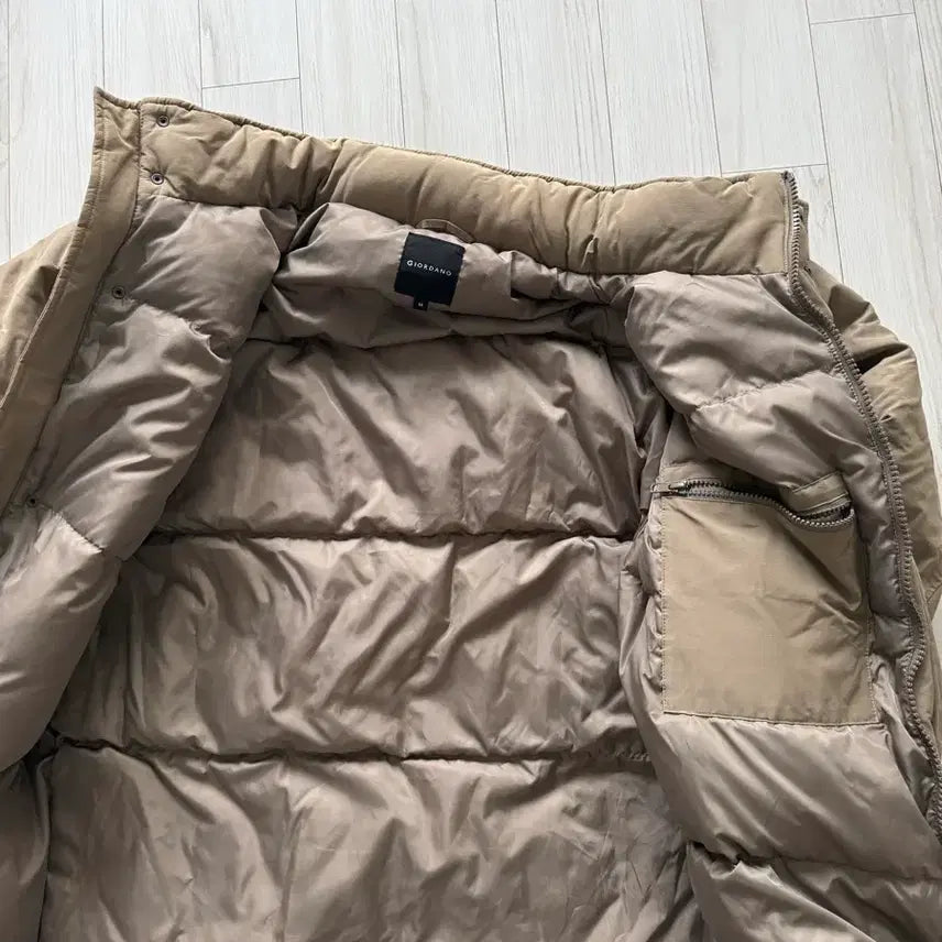 [BUNJANG] Giordano Padded Jacket Beige / 지오다노 패딩 카키