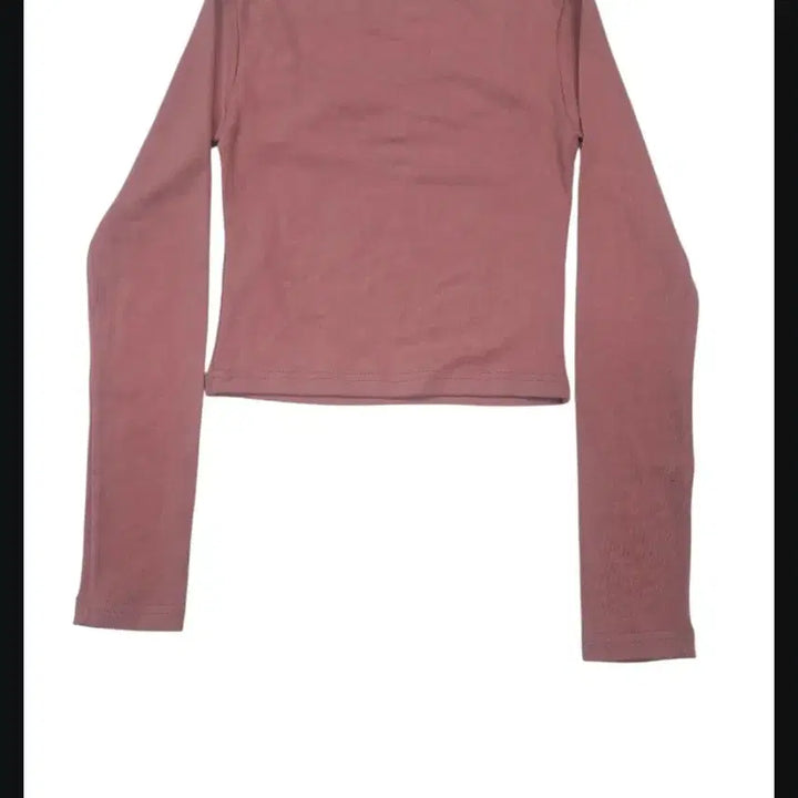 [BUNJANG] Square Neck Long Sleeve T-Shirt Pink / 스퀘어넥 긴팔 티셔츠 핑크