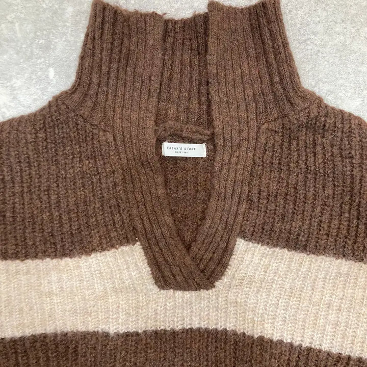 [BUNJANG] FREAK'S STORE Collar Knit Sweater / (FREE SIZE) FREAK'S STORE 프릭스 스토어 카라 니트