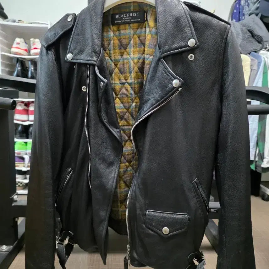 [BUNJANG] D-Aft Blackist Leather Jacket (Size S) / 디아프바인 블랙히스트 양가죽 S사이즈