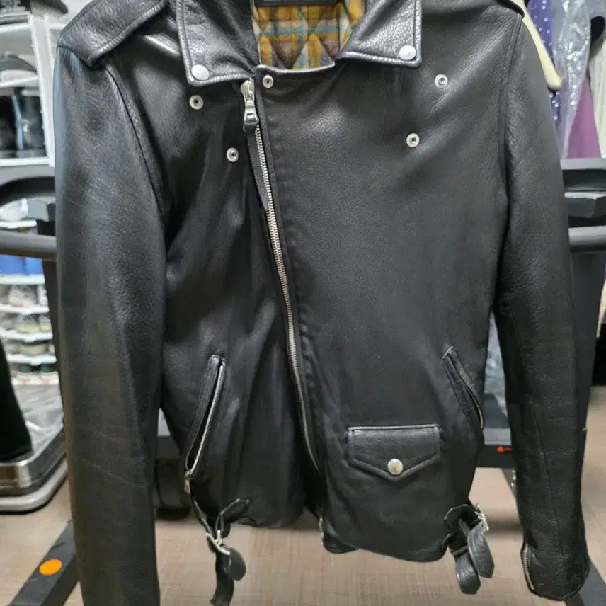 [BUNJANG] D-Aft Blackist Leather Jacket (Size S) / 디아프바인 블랙히스트 양가죽 S사이즈