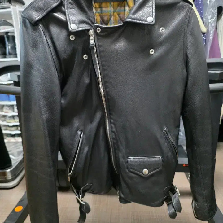 [BUNJANG] D-Aft Blackist Leather Jacket (Size S) / 디아프바인 블랙히스트 양가죽 S사이즈