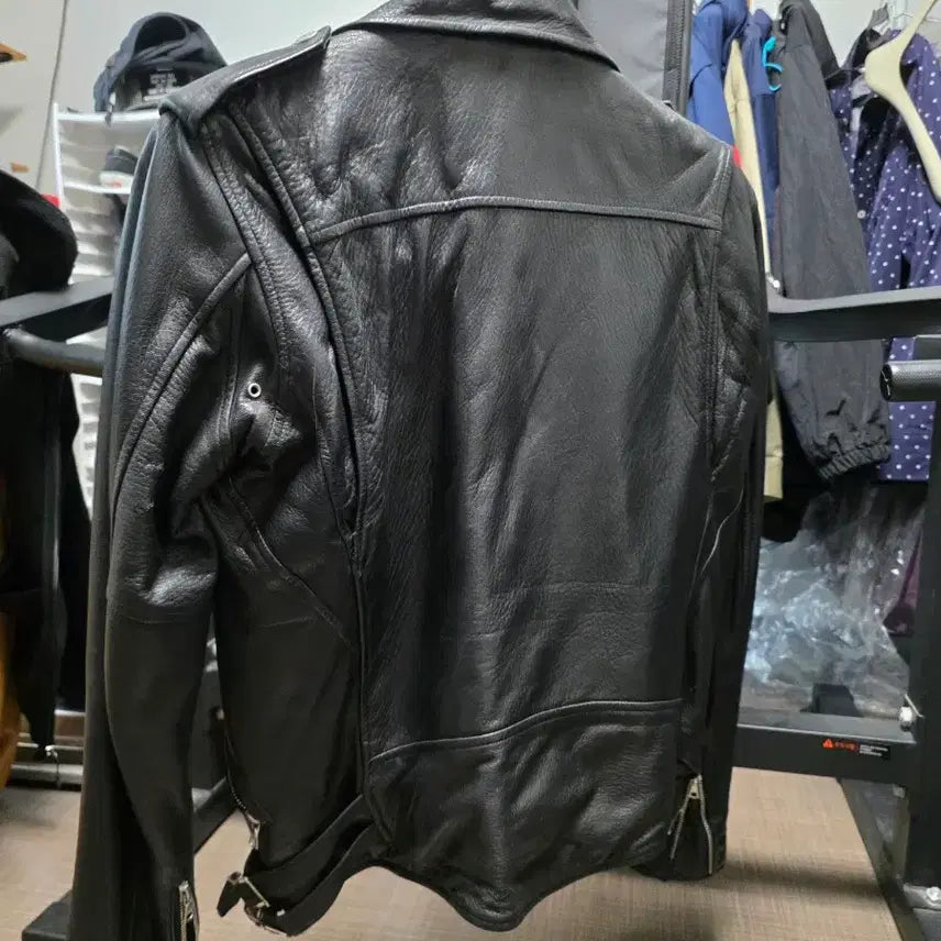[BUNJANG] D-Aft Blackist Leather Jacket (Size S) / 디아프바인 블랙히스트 양가죽 S사이즈
