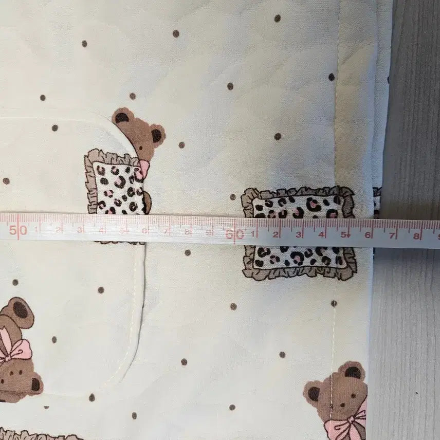 [BUNJANG] Pajama Set / 곰돌이/하트 긴팔 누빔파자마 세트