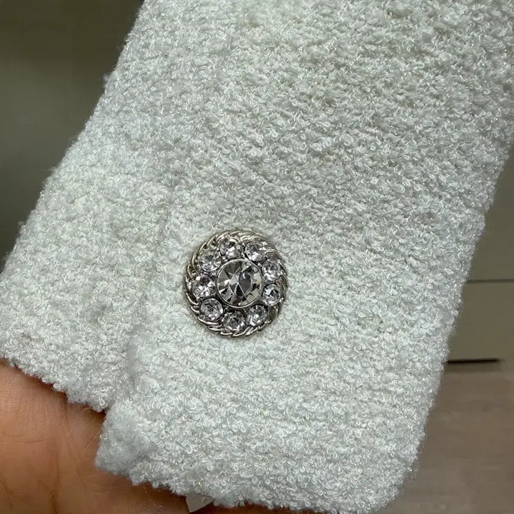 [BUNJANG] Minimum White Tweed Jacket Set / 미니멈 화이트 트위드 자켓 셋업