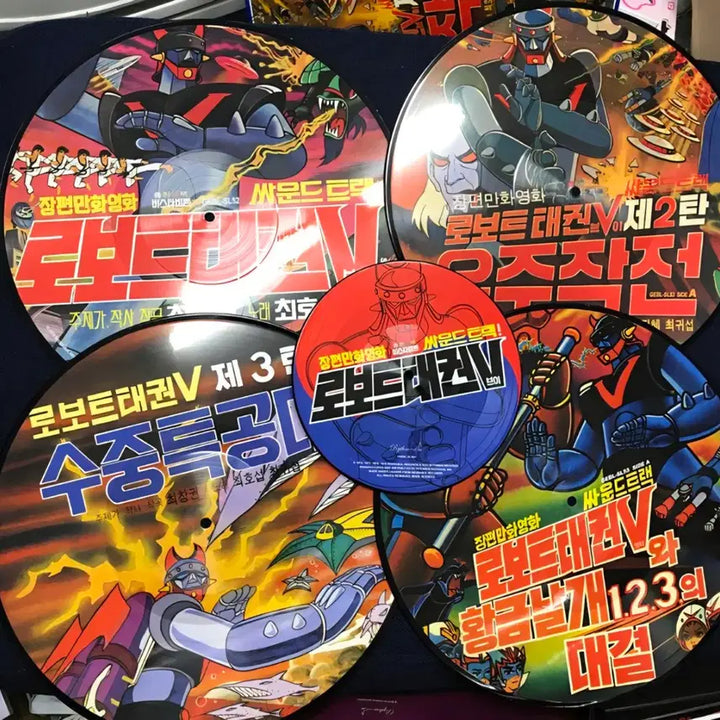 [BUNJANG] Robot Taekwon V Anthology Box Set (5LP) / 로보트 태권V 앤솔로지 미개봉 박스반 (5LP Box Set)