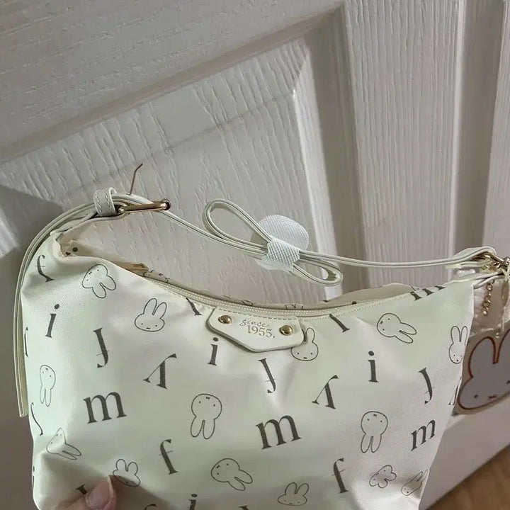 [BUNJANG] Miffy 1955 Cream Daily Shoulder Bag / 미피 1955 크림 데일리 숄더백 핸드백