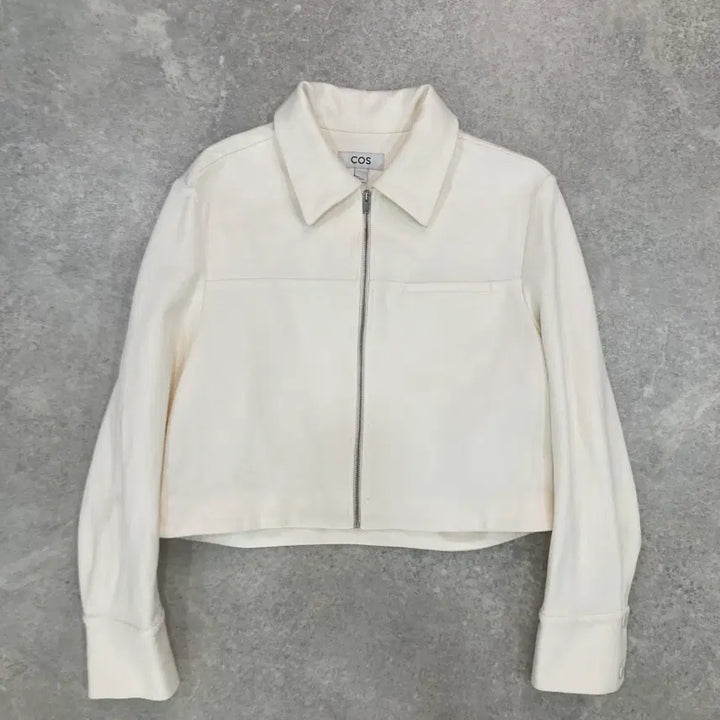 [BUNJANG] COS Cropped Twill Zip-Up Jacket (S) / COS 크롭 트윌 집업 자켓 (S)