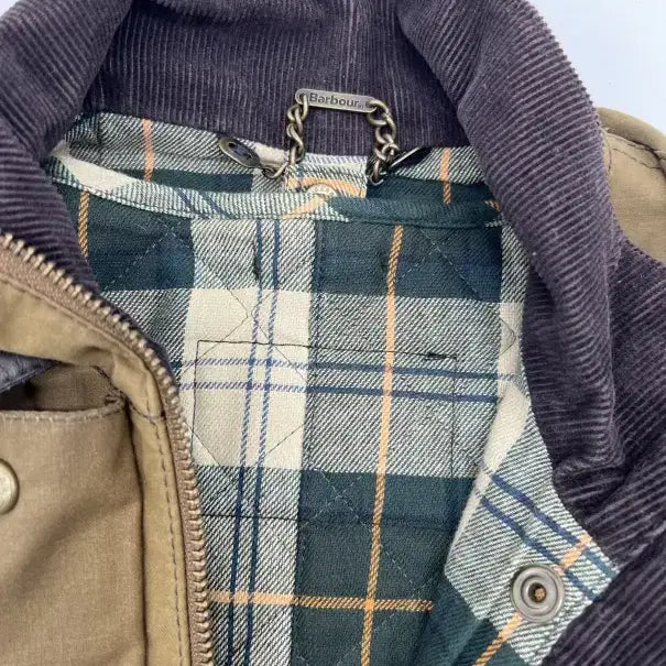 [BUNJANG] Barbour Vintage Leather Jacket / 정품 BARBOUR 왁스 바버 자켓 여성용 빈티지 가죽