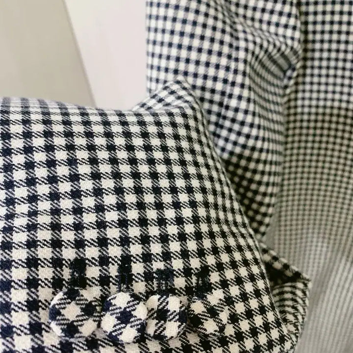 [BUNJANG] ZARA Houndstooth Oversized Blazer Jacket / 자라 오버핏 하운드 체크 블레이저 자켓 미착용