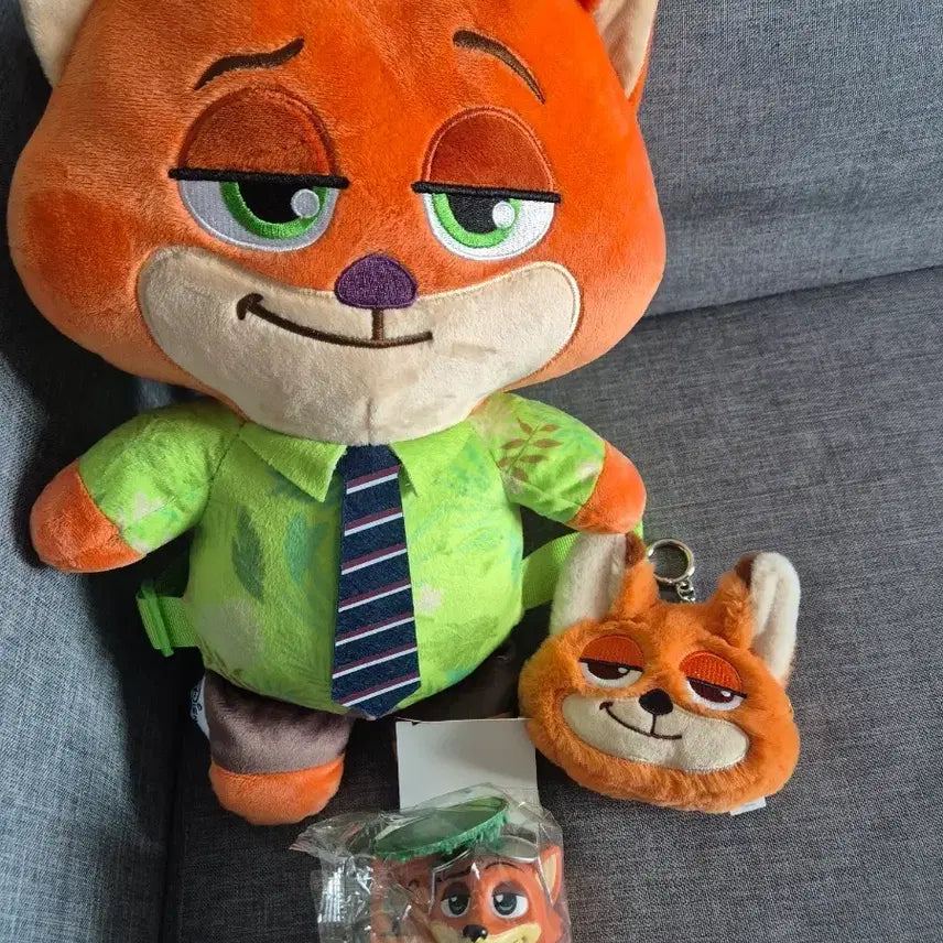 [BUNJANG] Zootopia Nick Wilde Bag Coin Purse Figure Set / 주토피아 닉 가방 동전지갑 피규어 세트