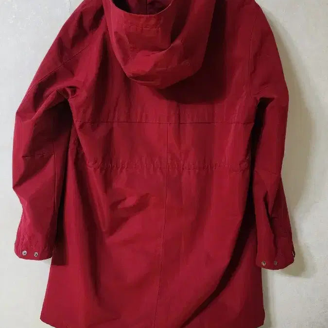 [BUNJANG] Puma Burgundy Hooded Windbreaker Coat / 푸마 버건디 후드 바람막이 코트 세제품