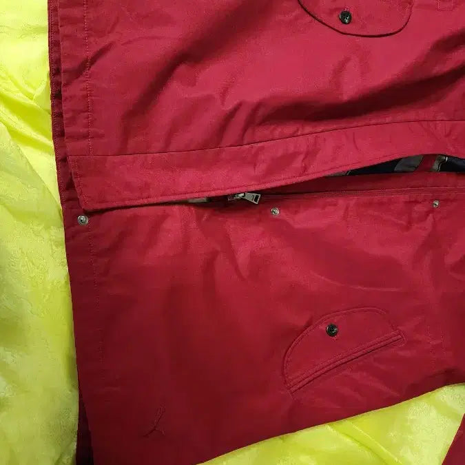 [BUNJANG] Puma Burgundy Hooded Windbreaker Coat / 푸마 버건디 후드 바람막이 코트 세제품