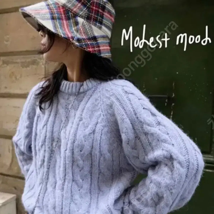 [BUNJANG] Modest Mood England Check Bucket Hat / 모데스트 무드 잉글랜드 체크 버킷햇