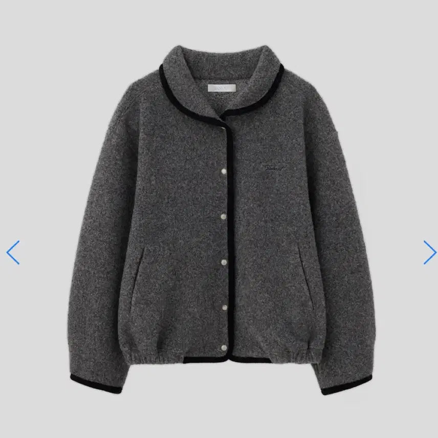 [SOLD OUT] 타낫 타낫 버튼 울 후리스 차콜 새상품