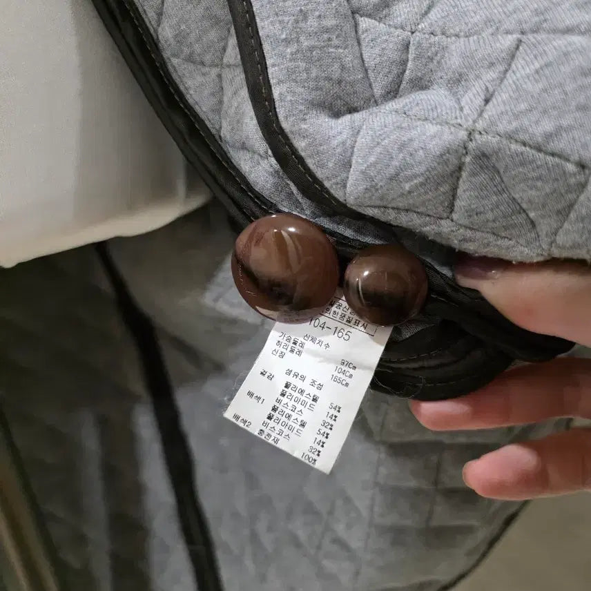 [BUNJANG] Mademoiselle Quilted Nu-beam Hooded Coat / M.마드모아젤 퀼팅 누빔 후드코트 / 비스코스 혼방