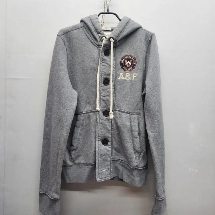 [BUNJANG] Y2K Button Hoodie Jacket / 아베크롬비 로고 Y2K 버튼 후드집업 S(M)