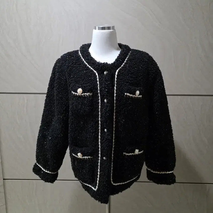 [BUNJANG] Tweed Jacket / 양털 뽀글이 트위드자켓 / 반짝반짝 펄사 (55~66반)