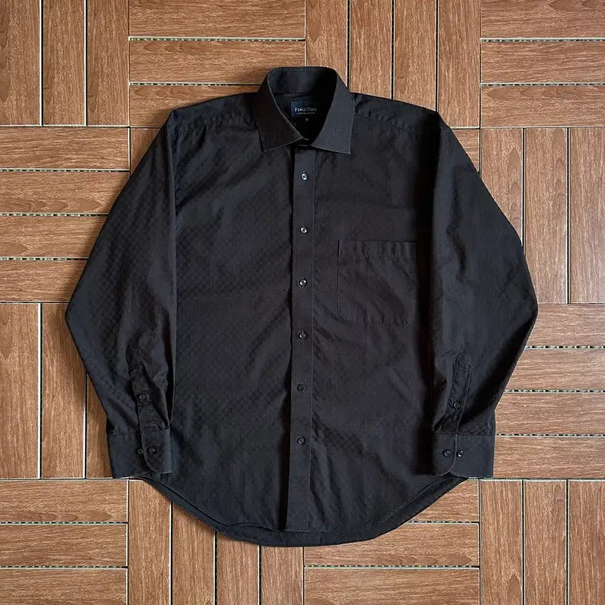 [BUNJANG] Finzione Check Pocket Curtain Shirt M / Finzione 체크 포켓 커튼 셔츠 M