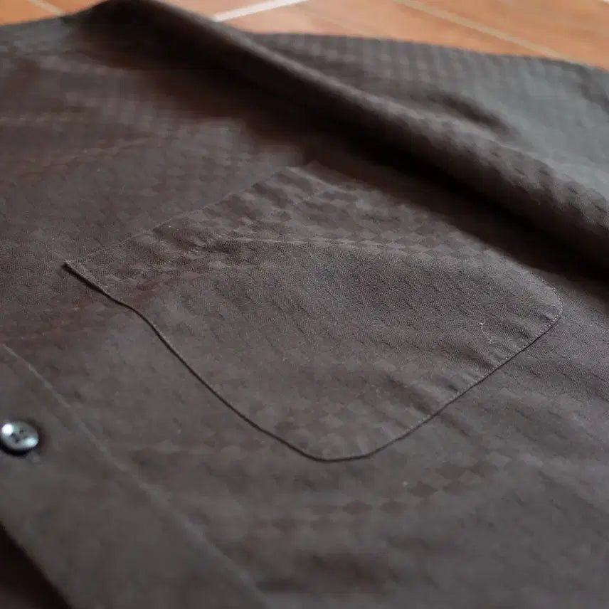 [BUNJANG] Finzione Check Pocket Curtain Shirt M / Finzione 체크 포켓 커튼 셔츠 M