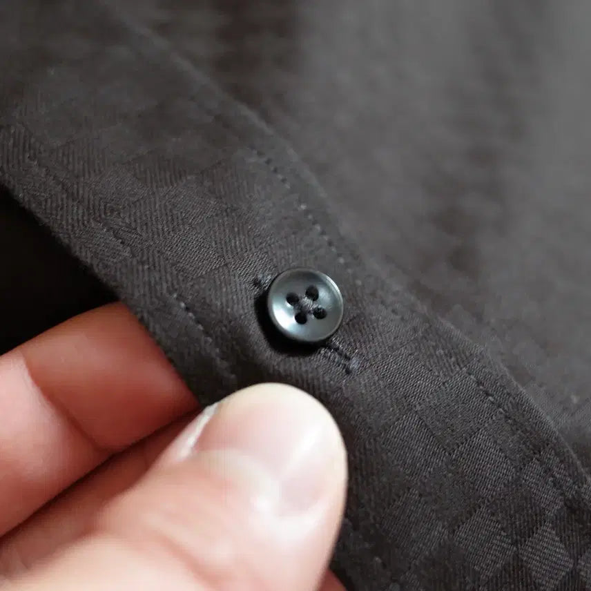 [BUNJANG] Finzione Check Pocket Curtain Shirt M / Finzione 체크 포켓 커튼 셔츠 M