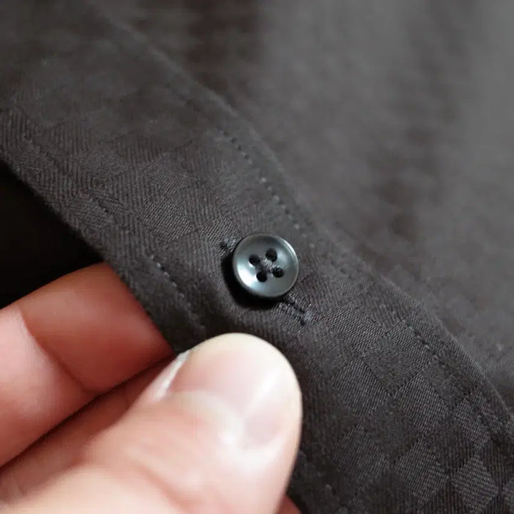 [BUNJANG] Finzione Check Pocket Curtain Shirt M / Finzione 체크 포켓 커튼 셔츠 M