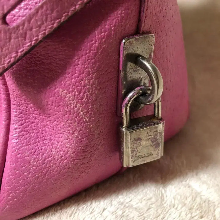 [BUNJANG] Prada Archive Canvas Leather Bowling Bag / 프라다 아카이브 캔버스 레더 볼링백 y2k