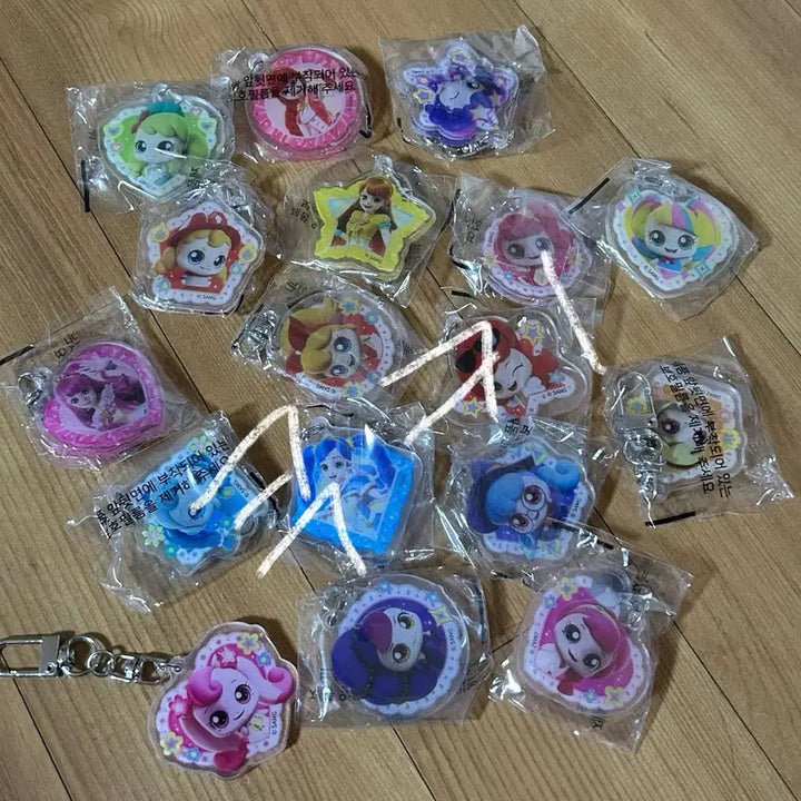[BUNJANG] TinyPings Acrylic Keyring Bundle Set / [일괄] 티니핑 아크릴 키링 양도