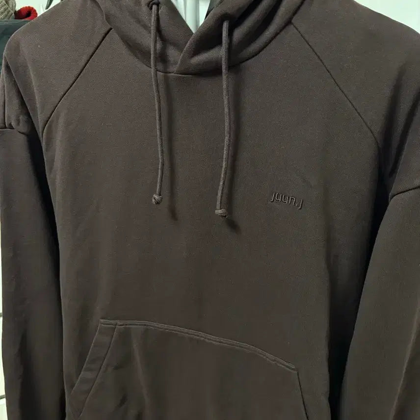 [BUNJANG] Juun.J Layered Brown Hoodie - Size M / 준지 레이어드 브라운 후드티