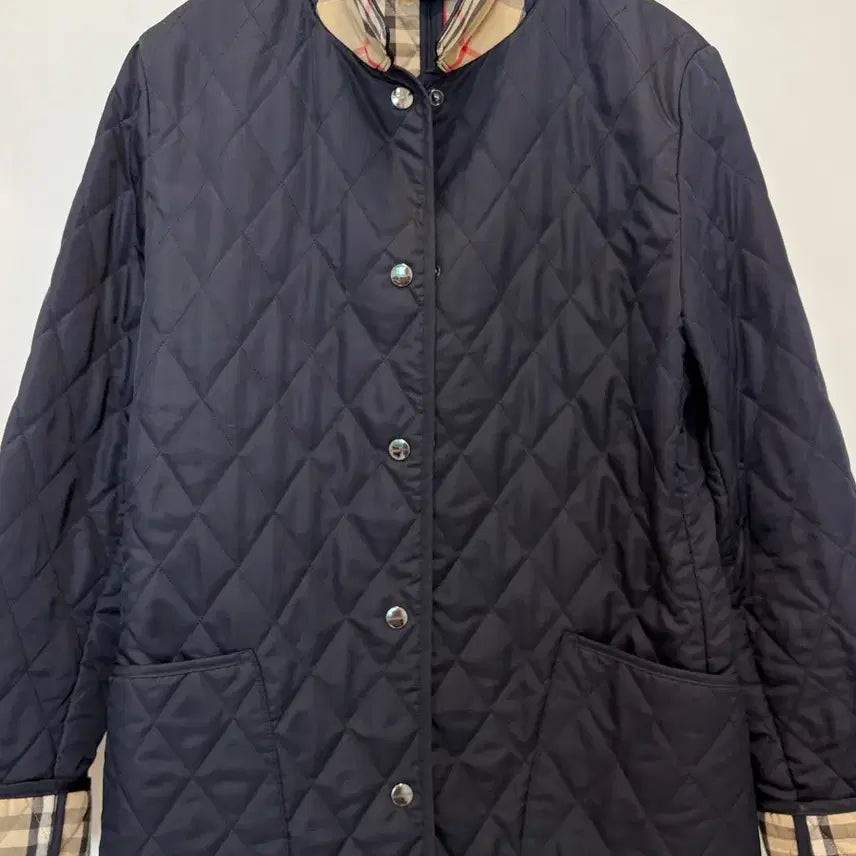 [BUNJANG] Burberry Navy Quilted Jacket / 버버리 네이비 퀼팅 누빔자켓 55사이즈 드라이완료(정품)