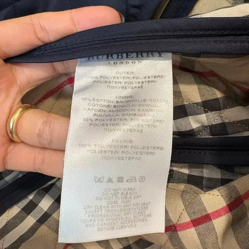 [BUNJANG] Burberry Navy Quilted Jacket / 버버리 네이비 퀼팅 누빔자켓 55사이즈 드라이완료(정품)