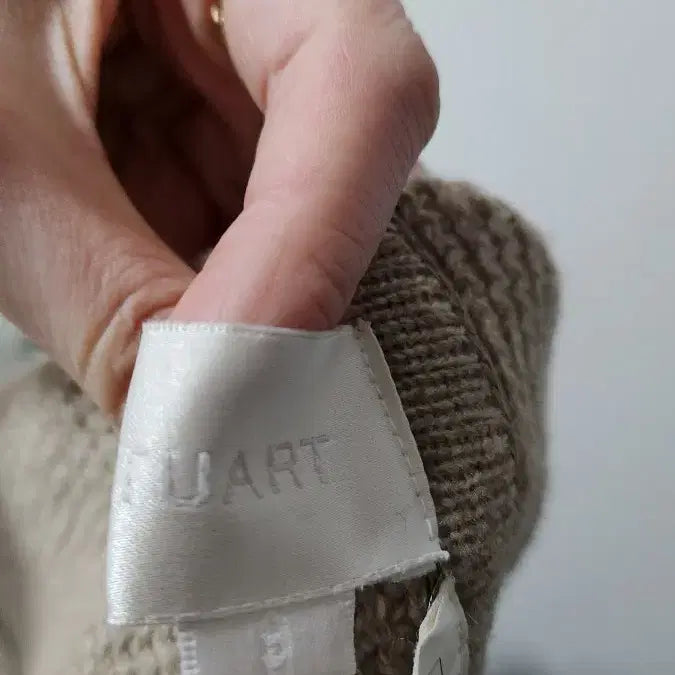 [BUNJANG] Jill Stuart Wool Knit Fox Fur Vest / 질스튜어트 울니트 폭스퍼 베스트 조끼