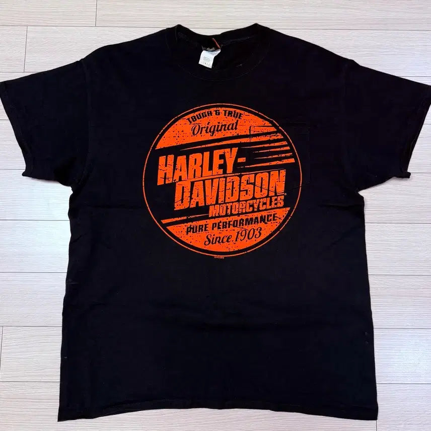[BUNJANG] Harley Davidson T-shirt (Black) - L / 할리데이비슨 반팔티 L