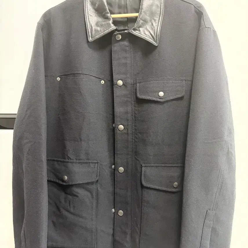 [BUNJANG] Seventeen Hoshi Leather Collar Hunting Jacket / M) 유스 호호시 레더 카라 헌팅자켓