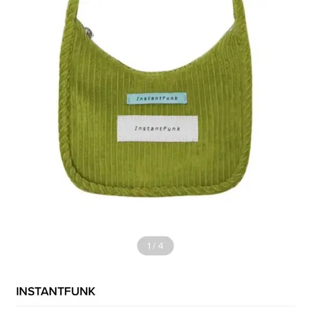 [BUNJANG] InstantFunk Corduroy Mini Bag Green / 인스턴트펑크 코듀로이 미니백 그린