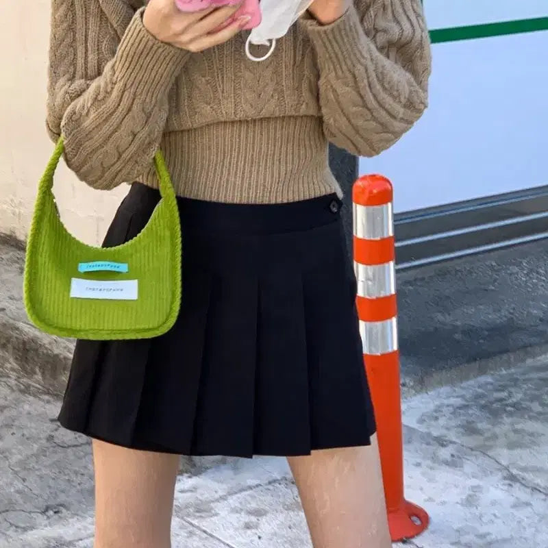 [BUNJANG] InstantFunk Corduroy Mini Bag Green / 인스턴트펑크 코듀로이 미니백 그린