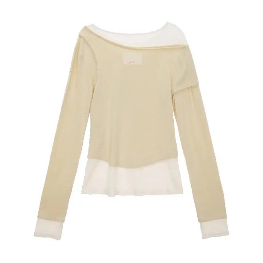 [BUNJANG] Matinkim Two-Tone Layered Top / 마뗑킴 투톤 레이어트 탑 two tone layered top